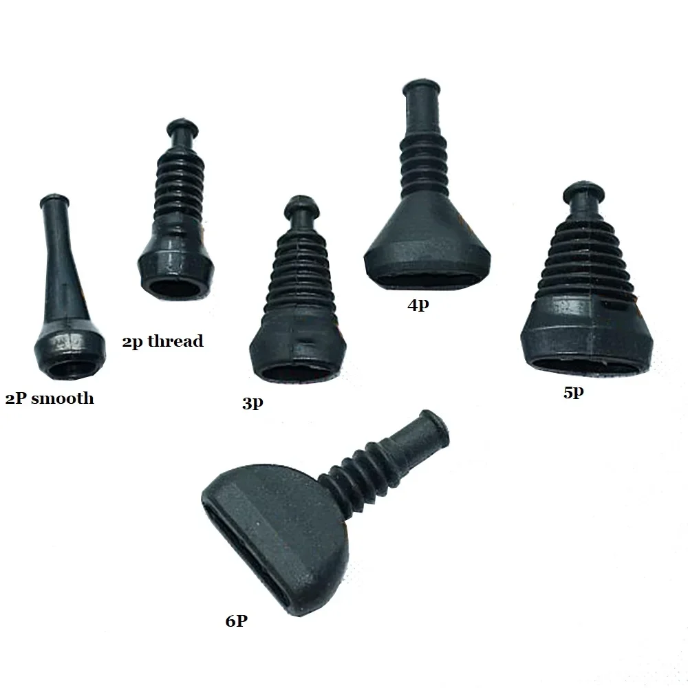 

5 шт. водонепроницаемые электрические автомобильные чехлы для проводов, силиконовые жгуты, 2/3/4/5/6-контактные, для разъемов AMP