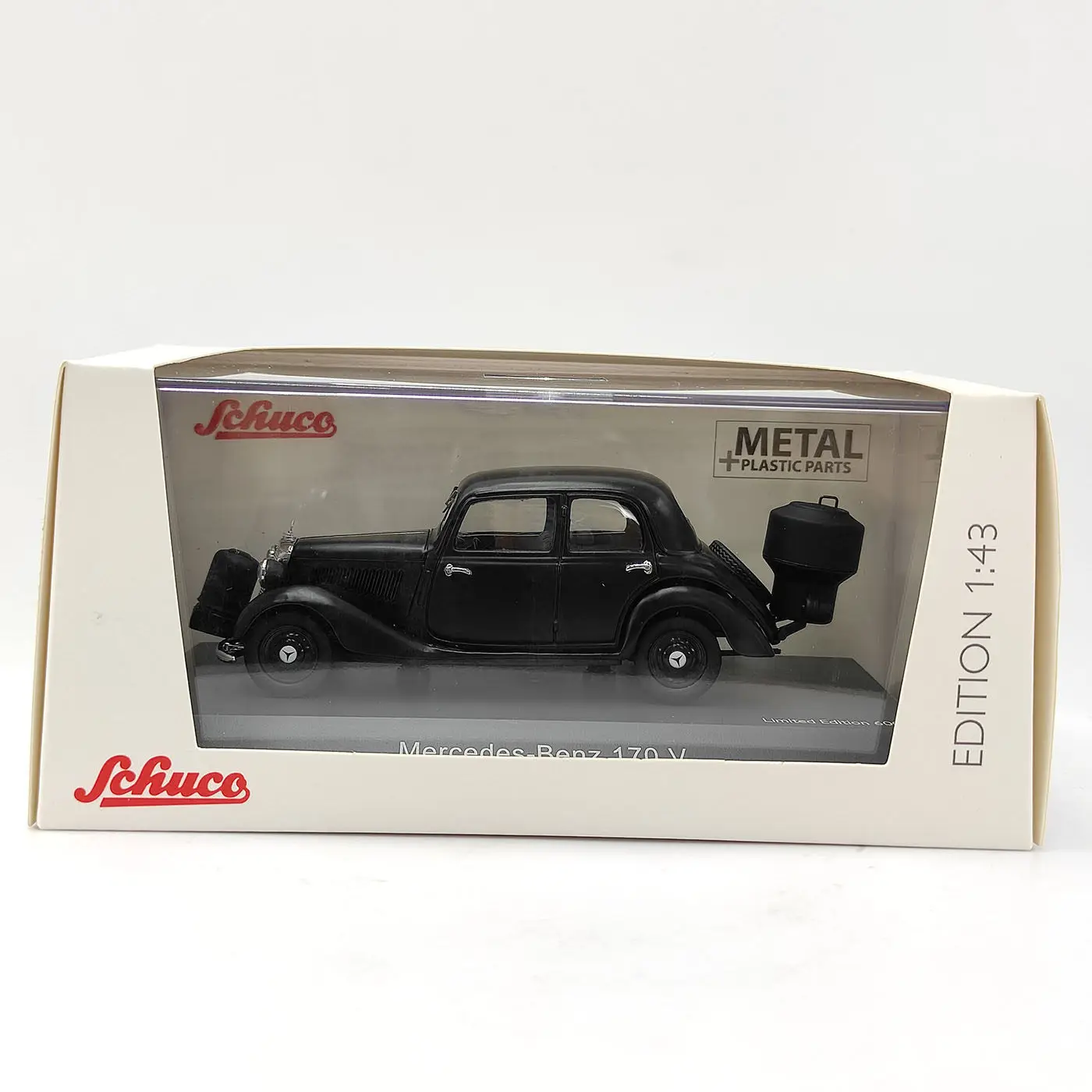 Фото Модель автомобиля SCHUCO 1:43, литая под давлением, из сплава, черный Mercedes-Benz 170 V, винтажная классическая модель, ностальгия, подарок для взрослых, сувенир, статическая модель для демонстрации №1