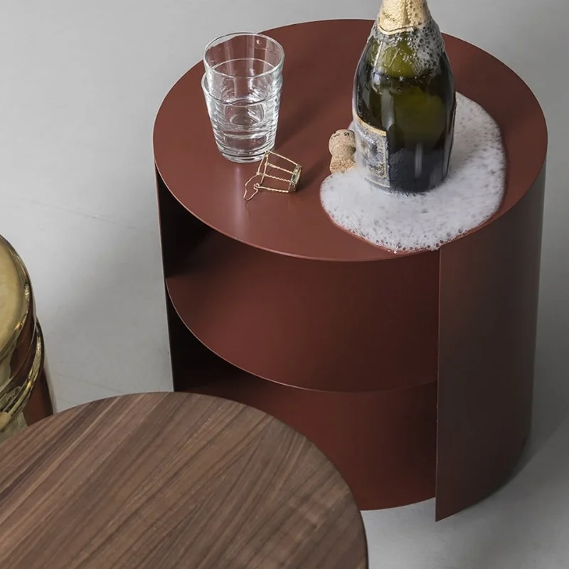 

Night Portable Coffee Tables Salon Bedroom Metal Balcony Bedside Tables Garden Luxury Mesa Auxiliar Living Room Furnitures