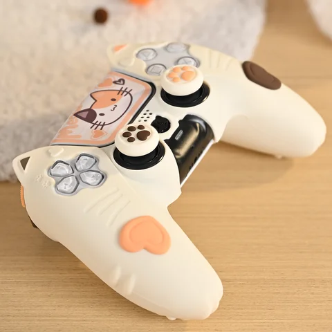 Силиконовый чехол Cute Calico Cat для Sony Dualsense 5