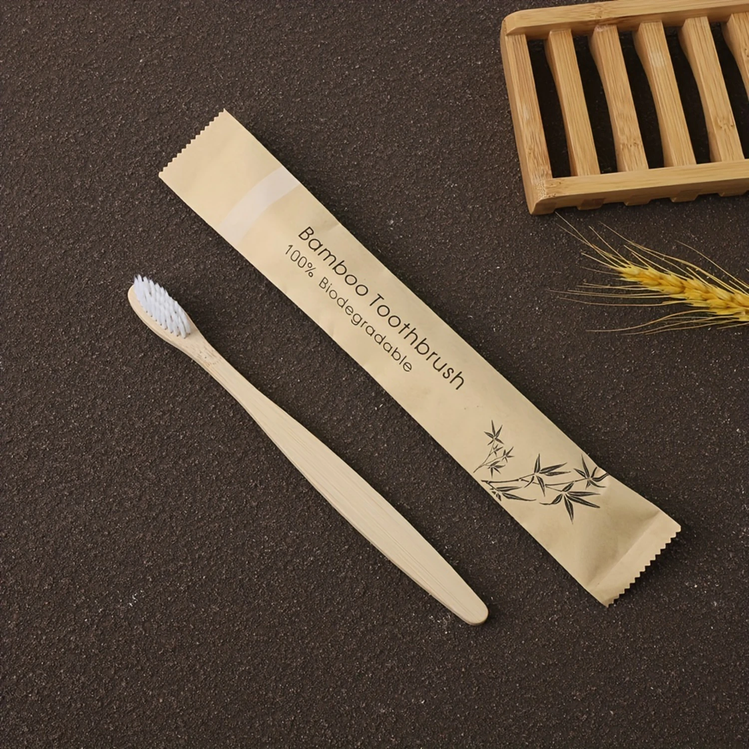 Value Pack 50 шт. бамбуковых зубных щеток зубные щетки с мягкой щетиной без BPA зубная