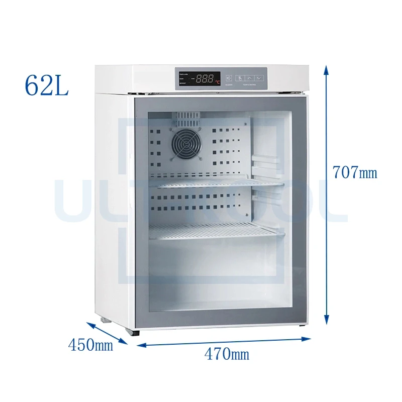2-8 Degree Pharmaceutical Grade Refrigerator Under Counter Medical Fridge