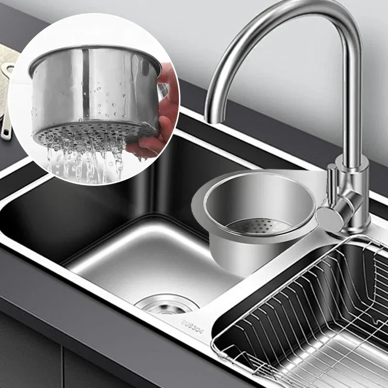 Корзина-сето для раковины в форме лебедя из нержавеющей стали съемная дренажная