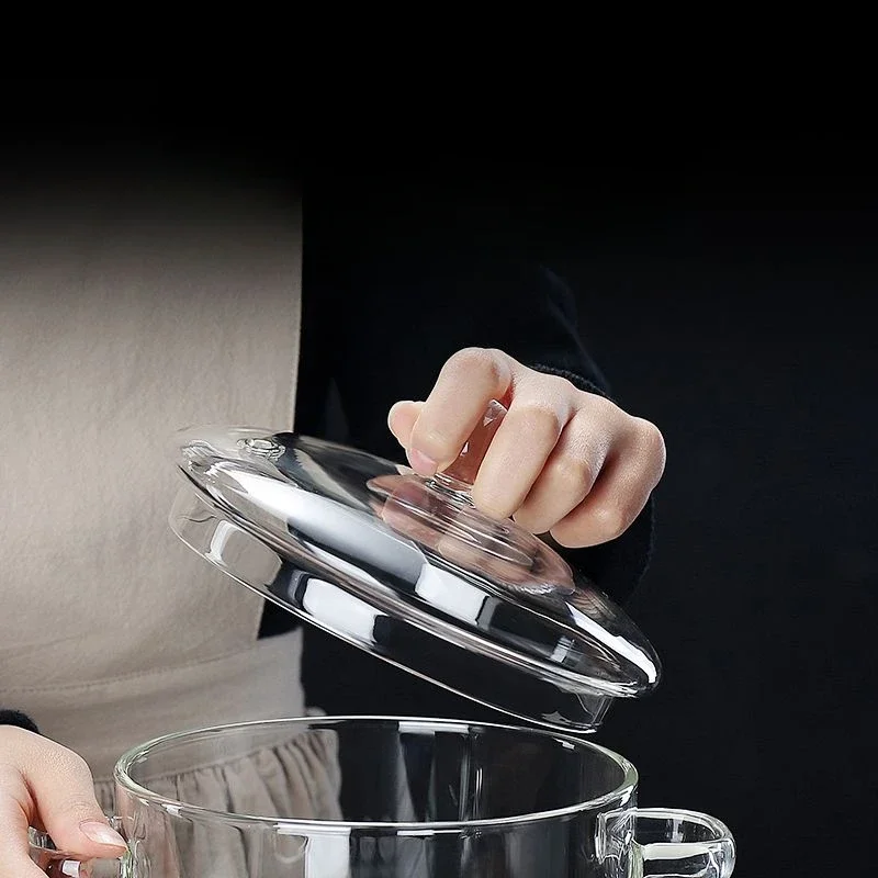 Кастрюля из боросиликатного стекла для приготовления пищи