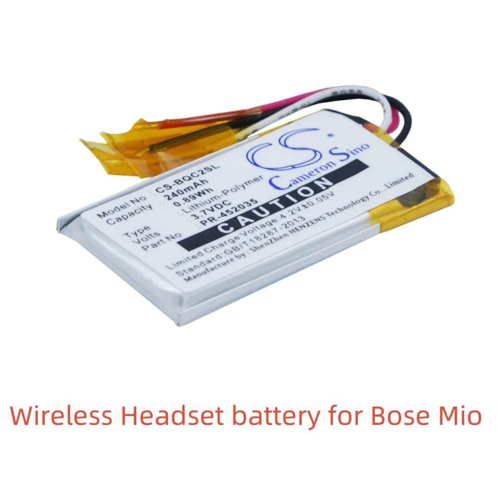 Литий-полимерный аккумулятор для беспроводной гарнитуры Bose Mio QuietComfort 20 QC20 MiVue C330
