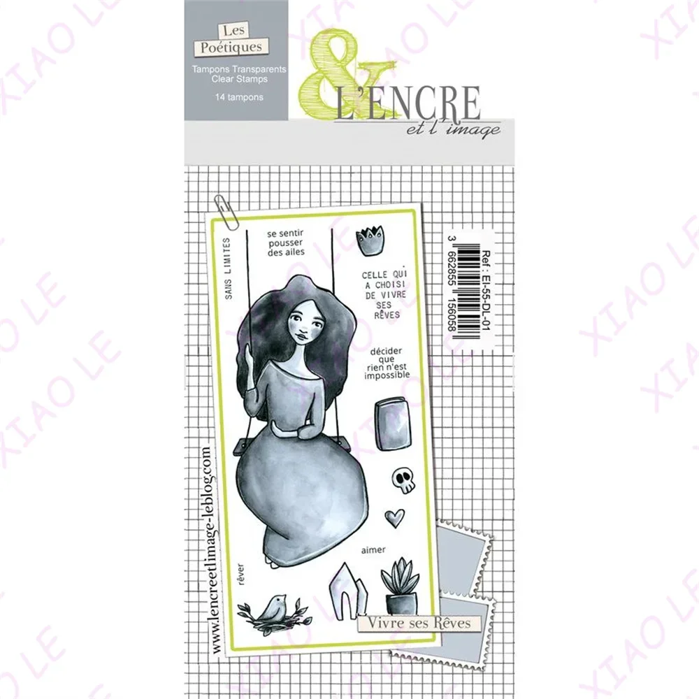 Силиконовые штампы для скрапбукинга Bird