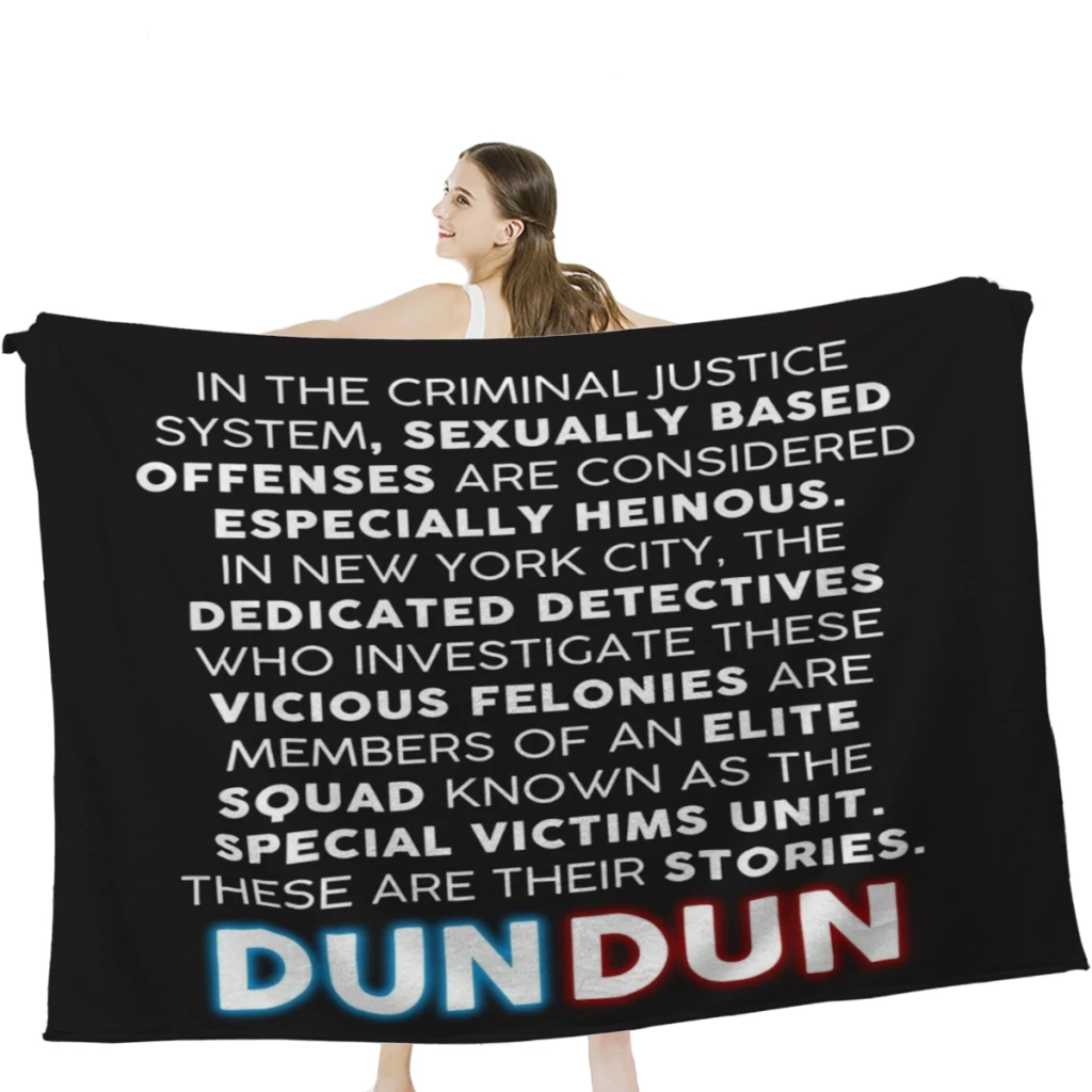 

SVU Opening Speech Throw Blanket Airplane Travel Decoration Soft Warm Bedspread