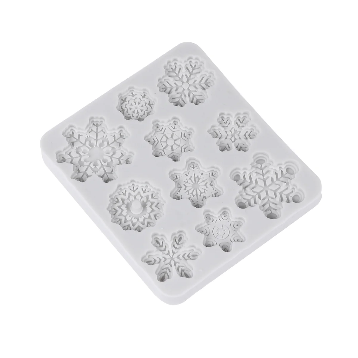 

Molds Christmas Silicone Baking Fondant Cake Snowflake Candy Holiday Chocolate Supplies Clay Soap Gummies Mould Decorations