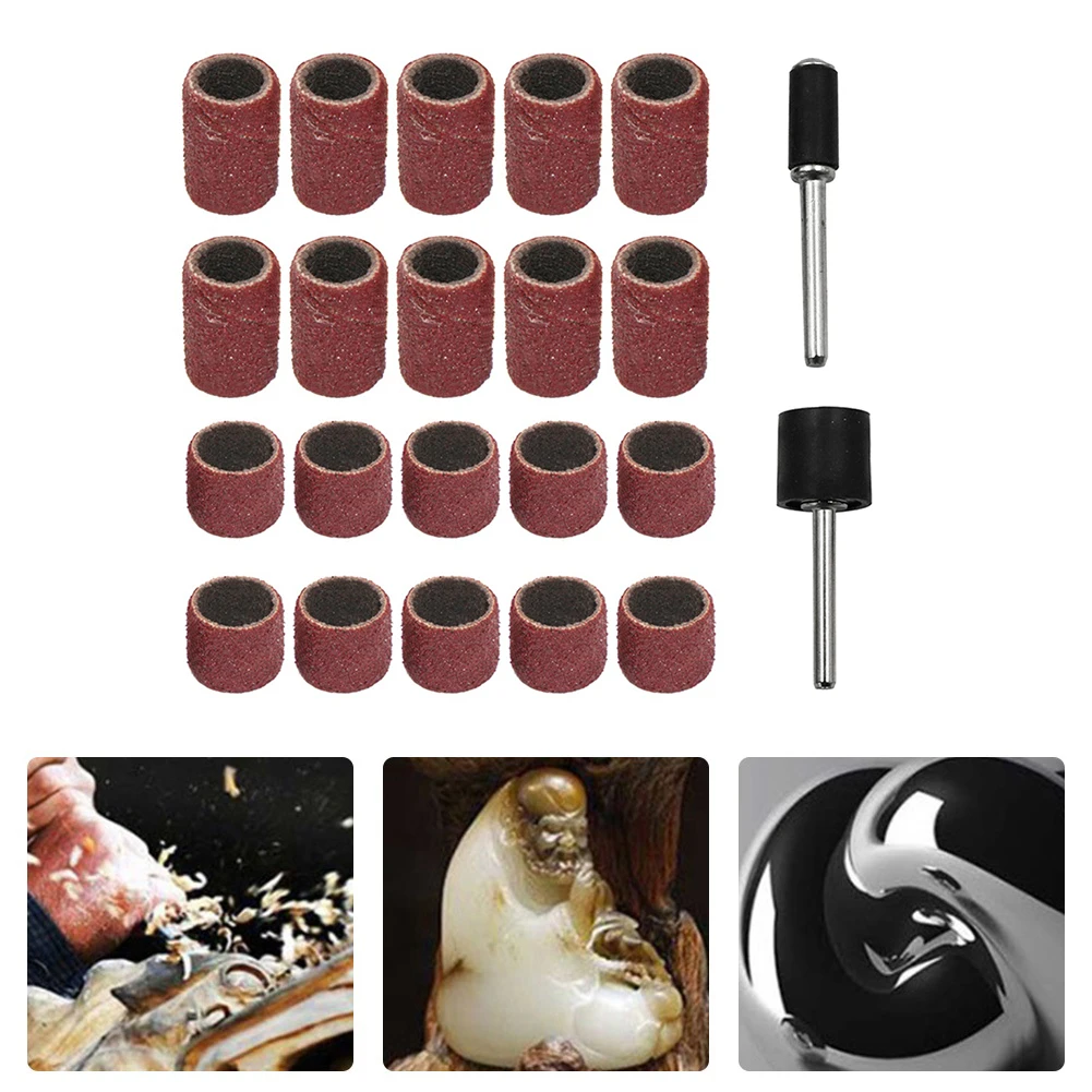 

Extension Rod Sanding Drum Kit Workshop Equipment 2 Size 22Pcs Set Accessories Replacement Rotary Tool Power Tool