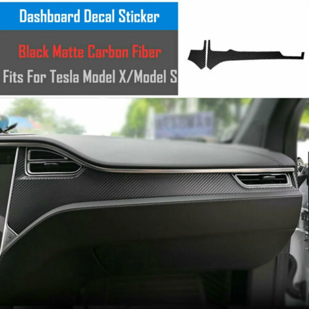 

Brand New High Quality Sunscreen Useful Interior Stickers Center Console Carbon Fiber Look Decoration Trim Vinyl
