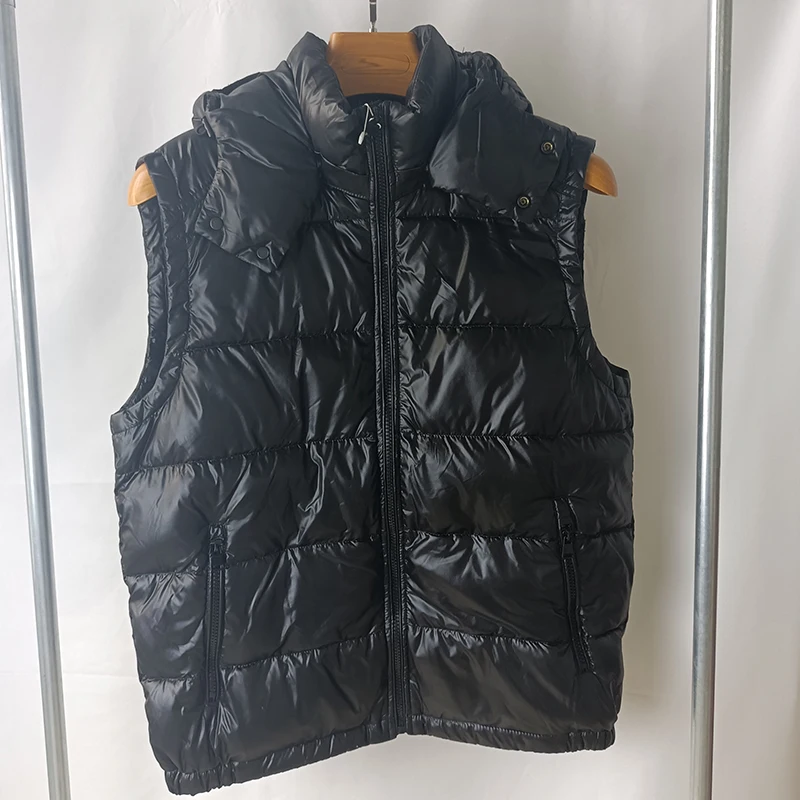Men's Solid Luxury Top Quality White Duck Down Vest Brand Gilet