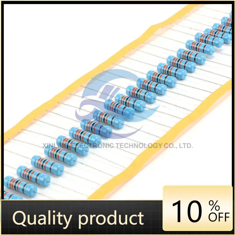 

10pcs Metal Film Resistor 3W 10kR 1% Five Color Ring Resistor