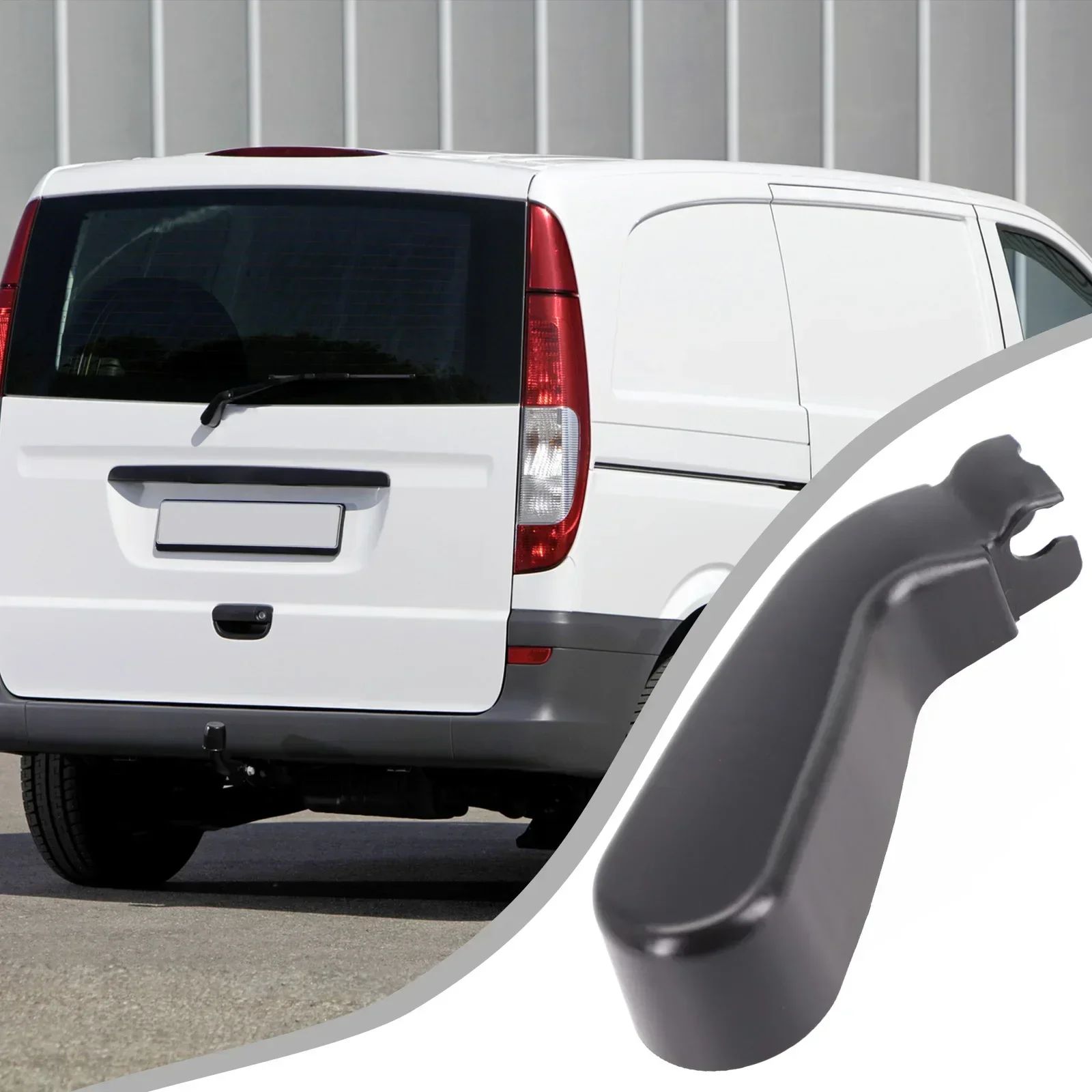 

1 шт. крышка стеклоочистителя заднего лобового стекла для Vito W639 для Viano A 0008211833 Черная простая замена установки