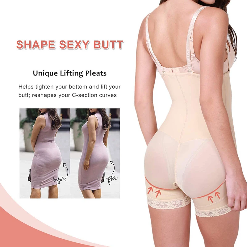 Shapewear for Women Tummy Control Plus Size Waist Trainer Corset Full Body Shaper for Butt Lifter and Thigh Slimmer Faja