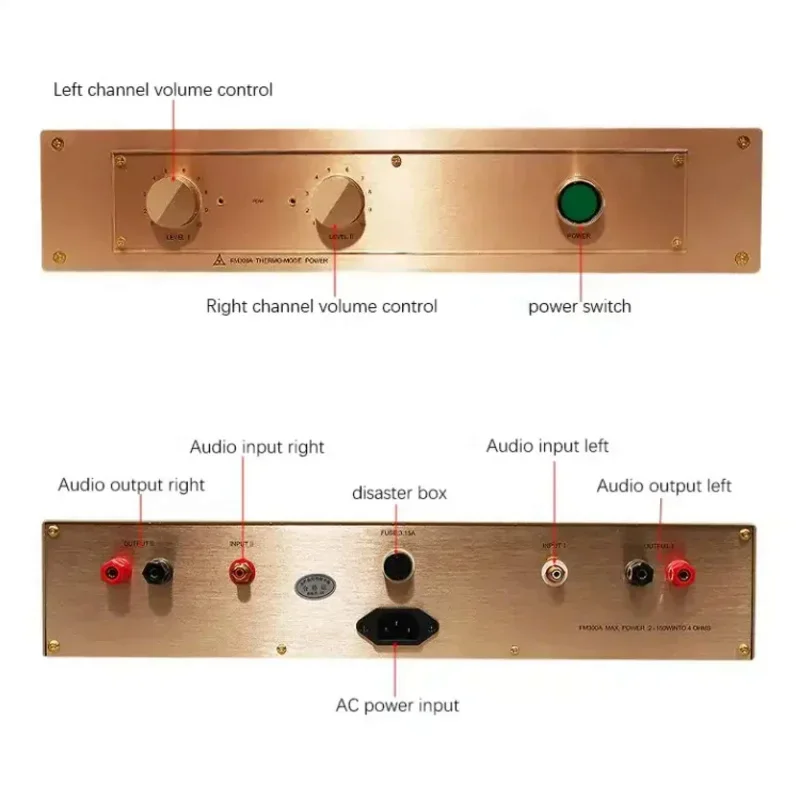BRZHIFI FM300A FM-акустика 99.9% клон классический знаменитый аудио мощный Hi-Fi стерео