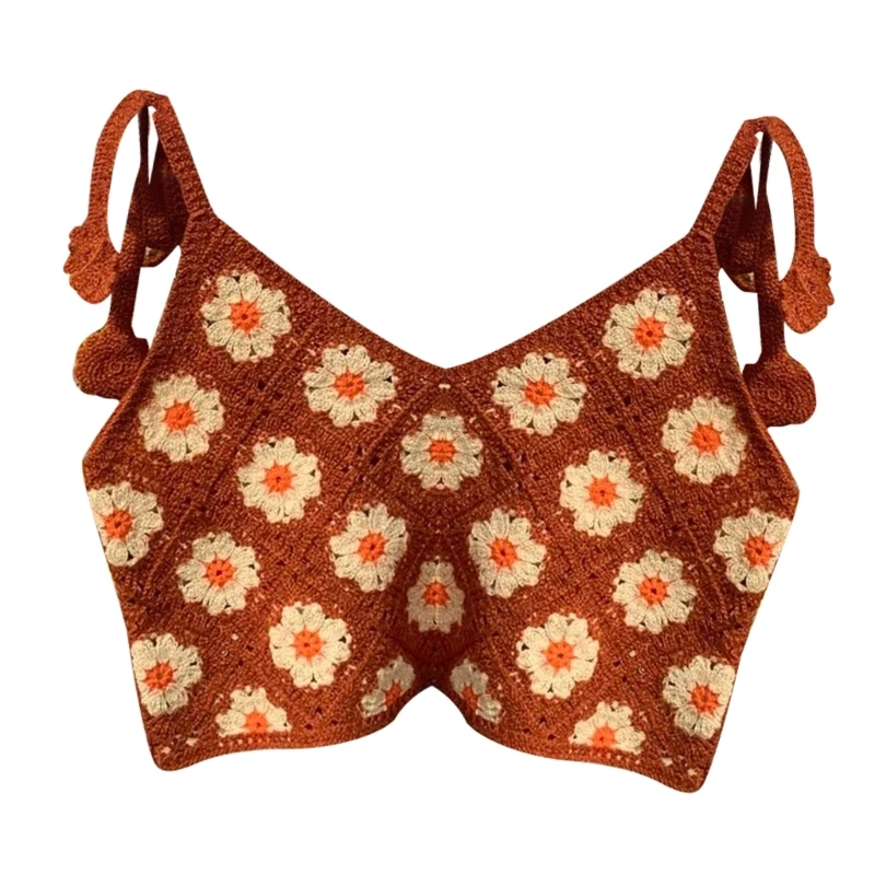 Женский трикотажный укороченный топ без рукавов на тонких бретельках