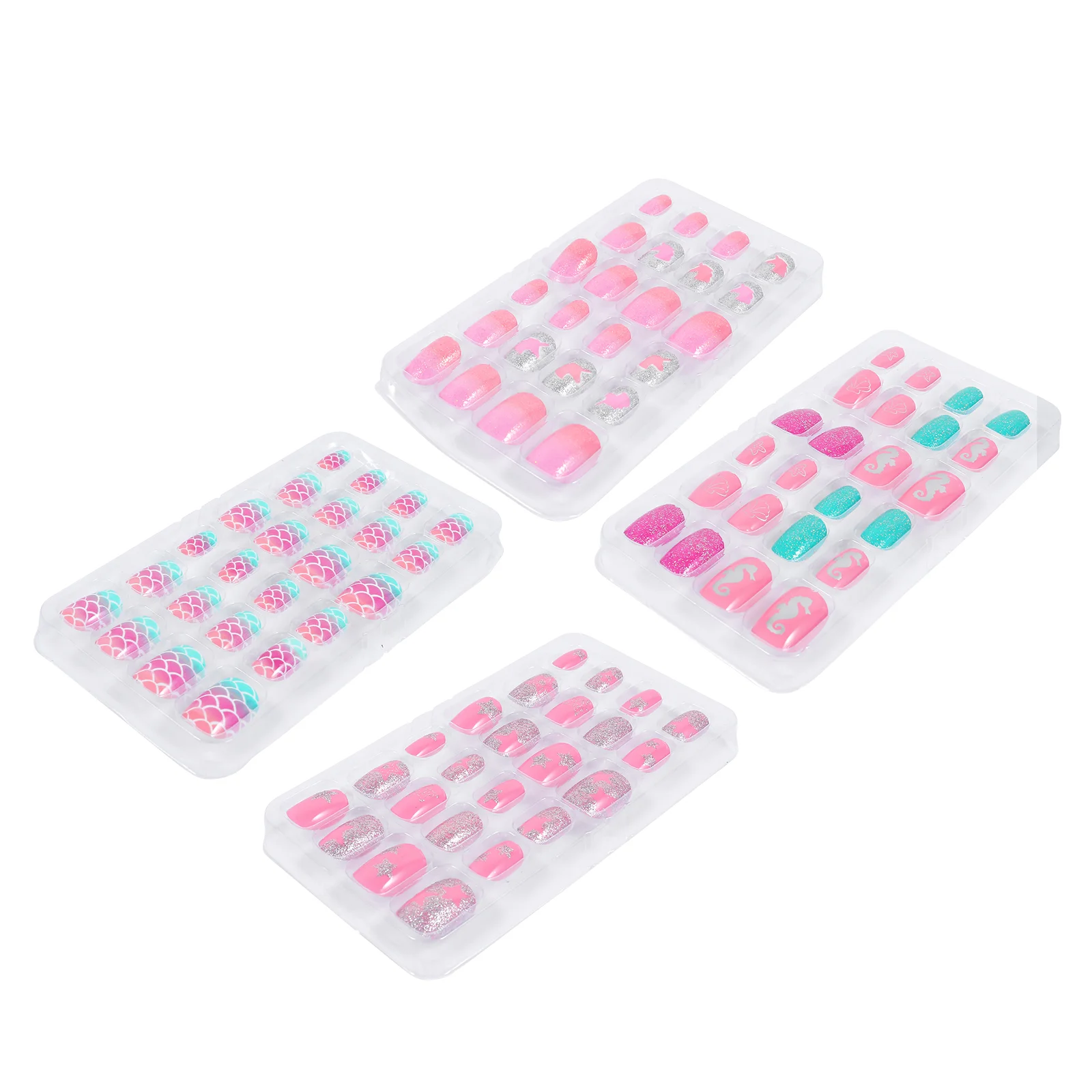 

Nail Nails Fake Girls Manicure Tips Presskidsshort Children Girl Party New Accessory Supplies False Wraps Tip Year Fingernails