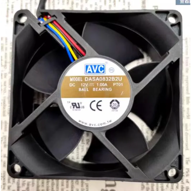 Новый вентилятор ЦП для AVC DASA0832B2U 8032 12 В а 8 см 4-проводной ШИМ объемный Вентилятор охлаждения воздуха 80 × 80 × 32 мм