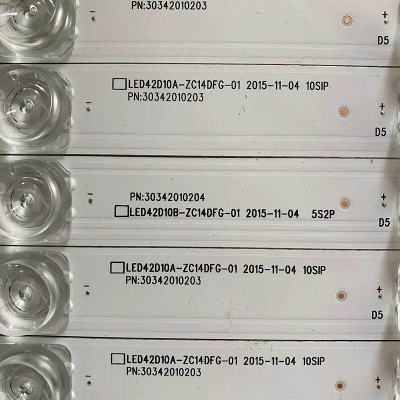 5 шт. Светодиодная лента для подсветки 10 ламп Haier 42 ''TV LED 42D1 0A 42D10B-ZC14DFG-01 10S1P 5S2P