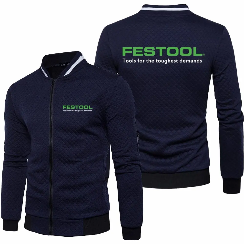 

Куртка Festool мужская с длинным рукавом, модная спортивная одежда, повседневный свитшот на молнии, весна-осень 2023