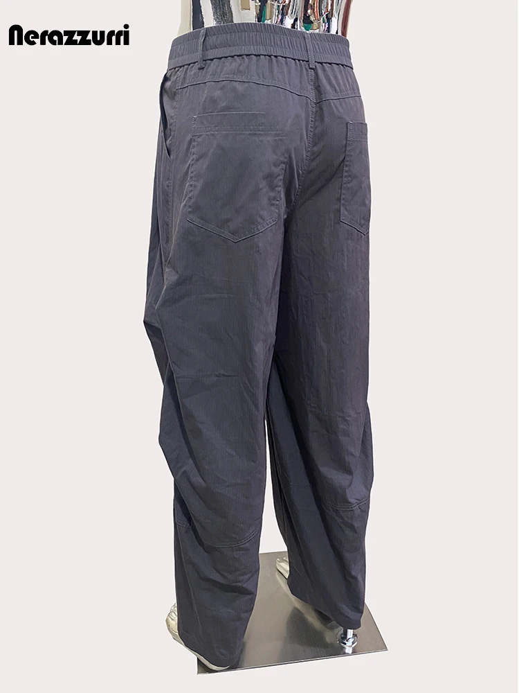 nerazzurri Весна Осень Тонкие мешковатые легкие брюки-карандаш для мужчин Высокая