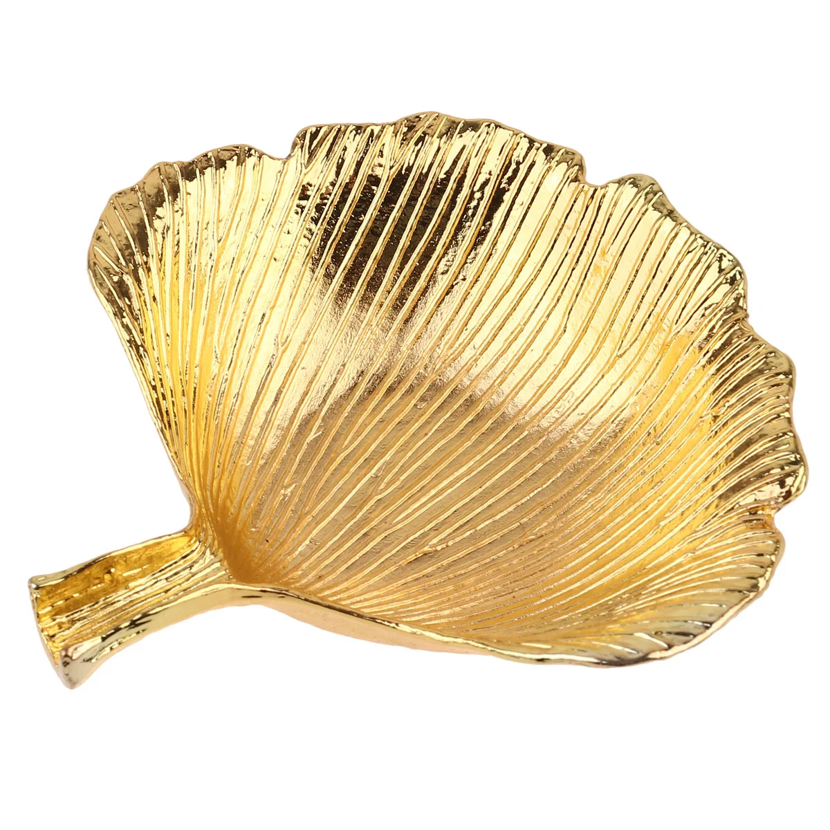 

Tray Jewelry Dish Ring Trinket Holder Leaf Stand Plate Storage Vanity Display Gold Rings Necklace Rack Key Metal Bowl Decorative