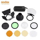 Карманный Набор аксессуаров Godox для вспышки для Godox H200R, круглая головка для вспышки AD200, аксессуары, набор для студийной вспышки, кронштейн для вспышки