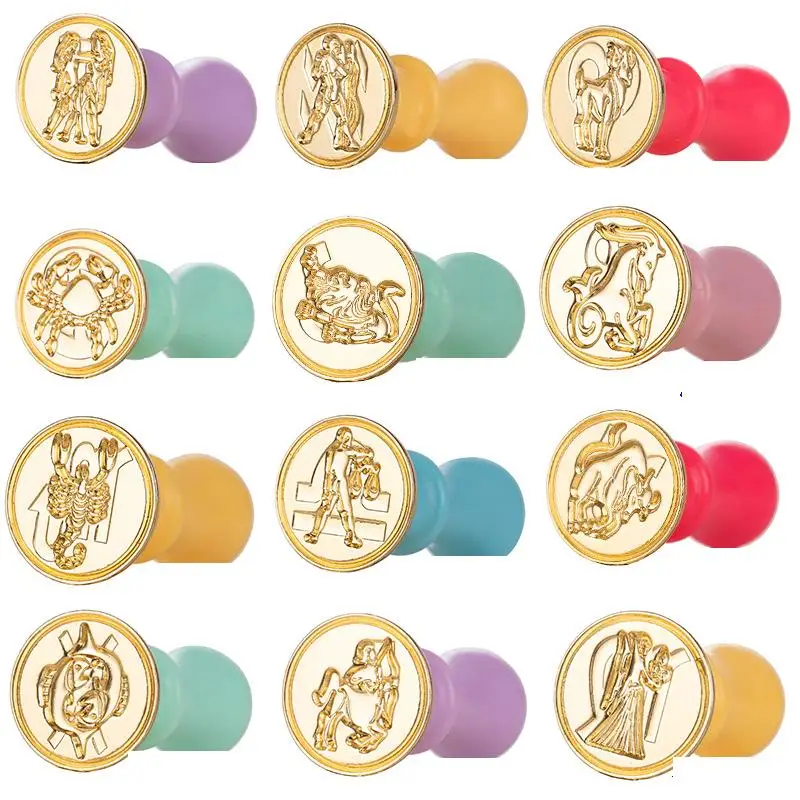 

12 знаков зодиака, воск, фотобумага для рукоделия, свадебная карточка для скрапбукинга, DIY конверты, приглашения, Новинка