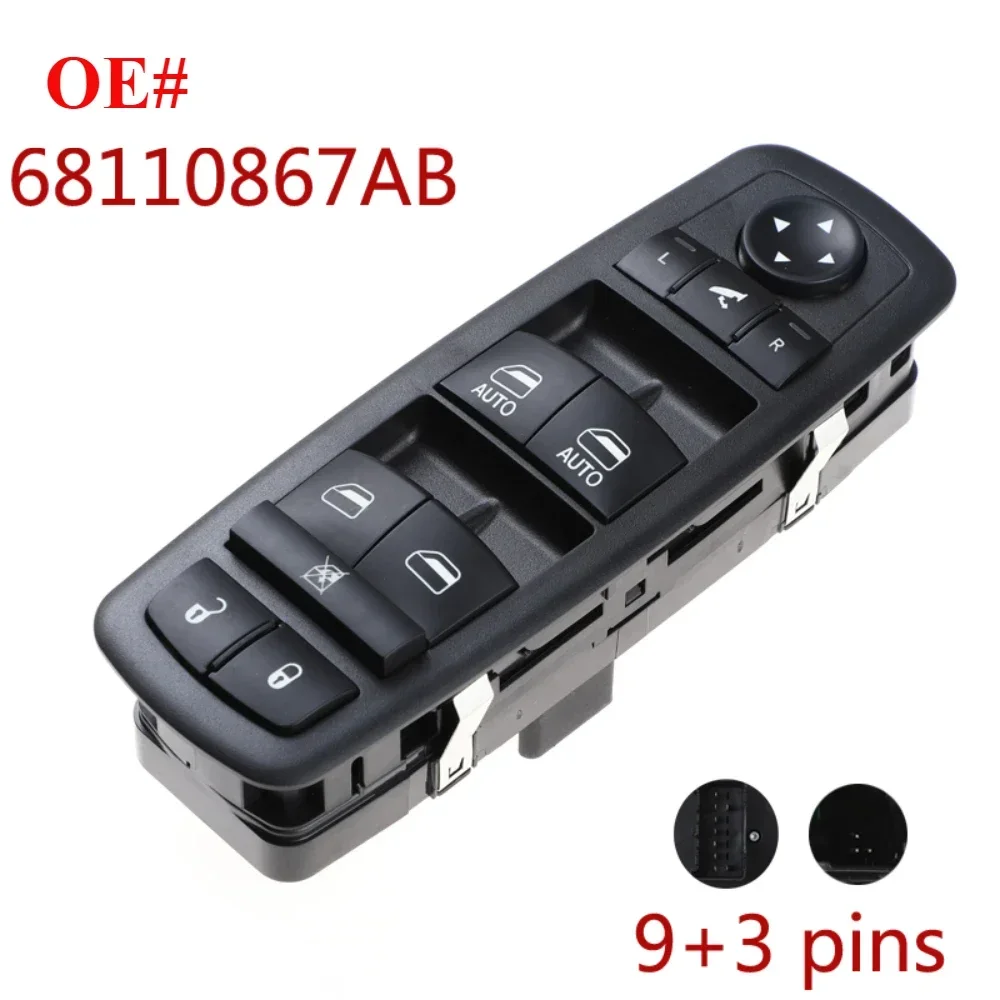 68110867 Главный выключатель стеклоподъемника AB FL для CHRYSLER TOWN и COUNTRY RAM 1500 2500 3500 DODGE GRAND