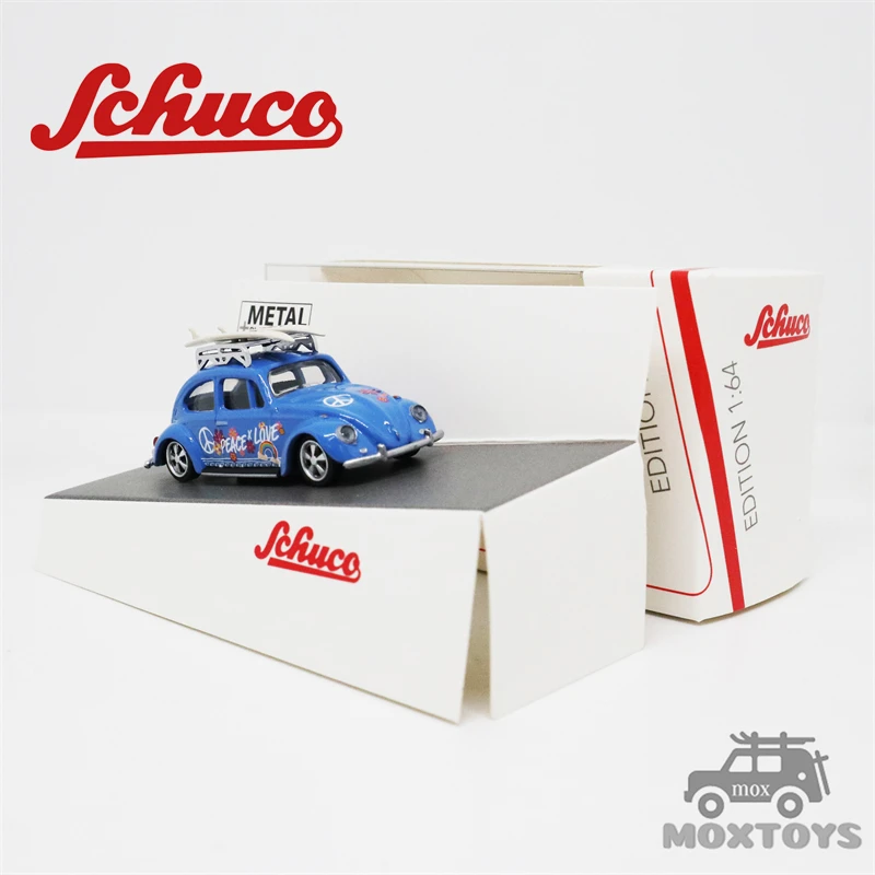 

Schuco 1:64 VW Kafer SURFER blau Blue Diecast Model Car