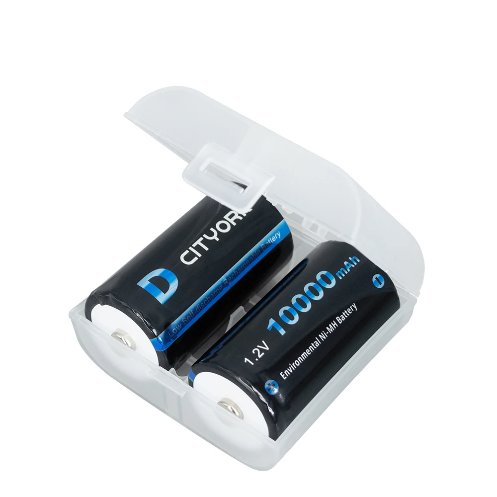 D size Rechargeable battery 1.2V 10000mah NI-MH LR20 Battery for Gas stove flashlight water heater RC Camera Drone + charger |