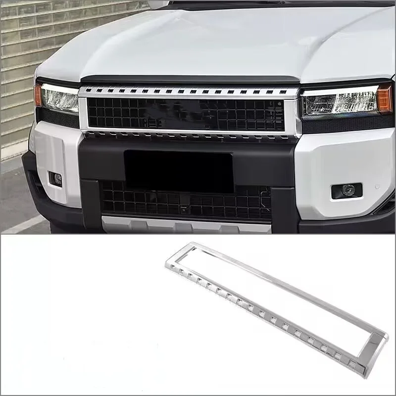 

Передняя гоночная решетка в стиле автомобиля, сетчатая накладка, аксессуары, внешняя наклейка для Toyota Land Cruiser 250 Prado LC250 2024 +