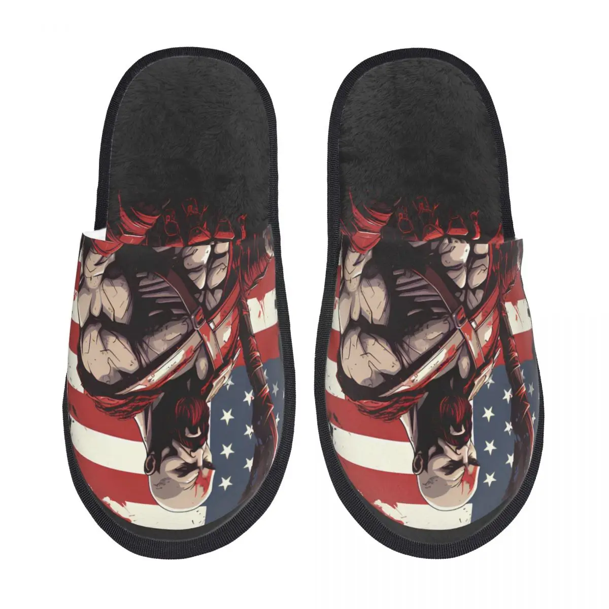 Пушистые тапочки God Of War для мужчин и женщин уютные специальные домашние