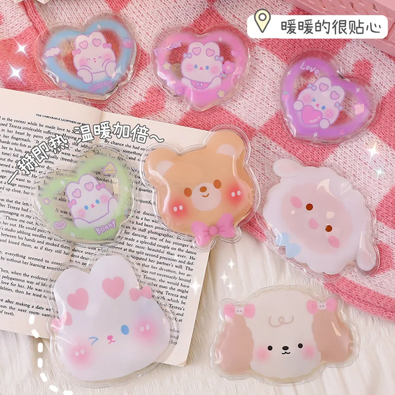 Зимняя многоразовая мини-грелка для рук, милая мультяшная, без зарядки, мгновенная САМОНАГРЕВАЮЩАЯСЯ сумка, многоразовая, портативный ручн...