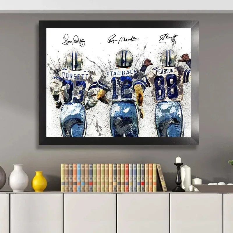 Классическая картина для аквариума Jordan Love Aaron Roger Brett Favor футбольная тема холст без