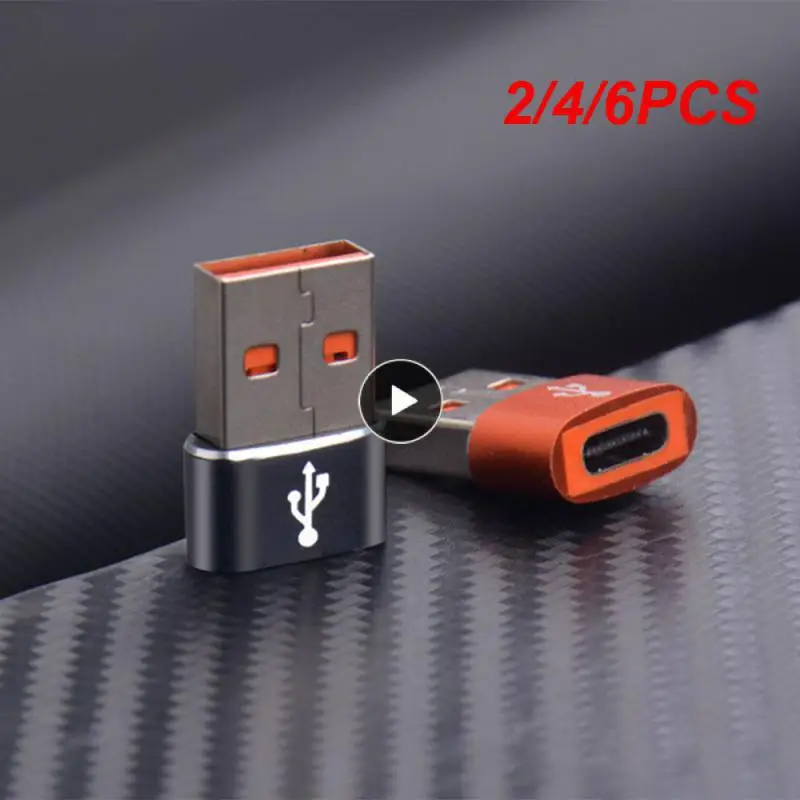 

2/4/6PCS Type C To Usb 3.0 Adapter Fast Charging Type C Female To Usb A Converter Mini Otg Adapter Usb C Female To Usb Male 6a