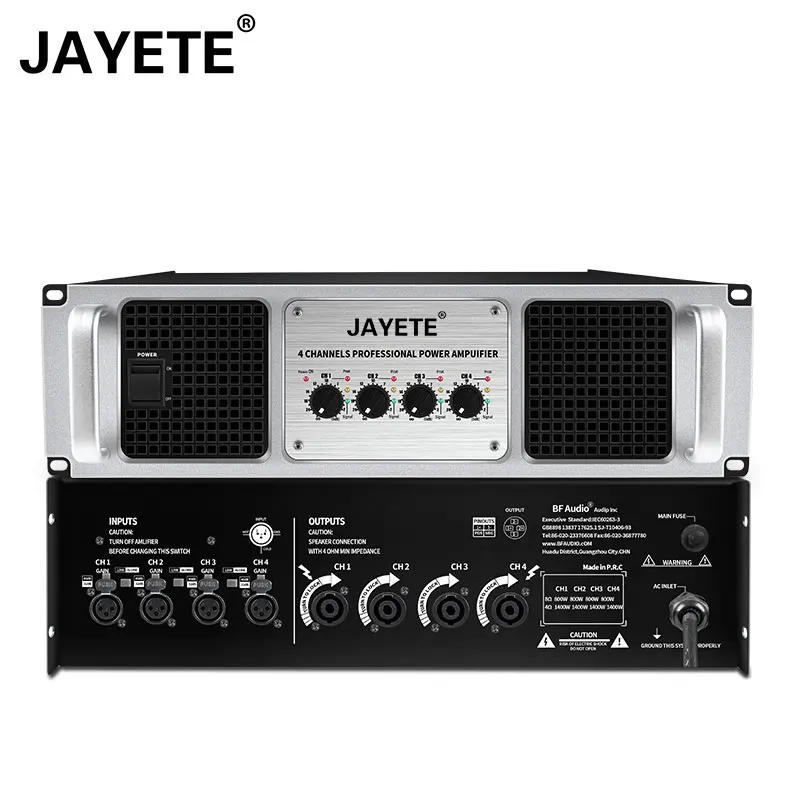Профессиональный сабвуфер JAYETE pro, высокая мощность, класс d, фотодинамик, 2500 Вт, Плата усилителя мощности