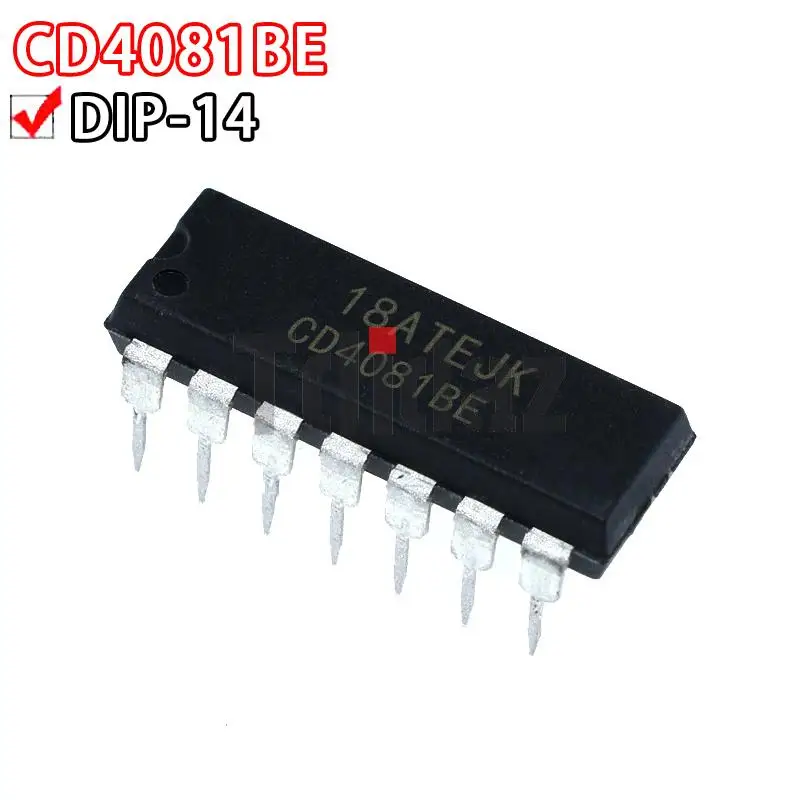 10 шт. CD4081BE DIP14 CD4081 DIP 4081 4081BE DIP-14 Новый и оригинальный IC