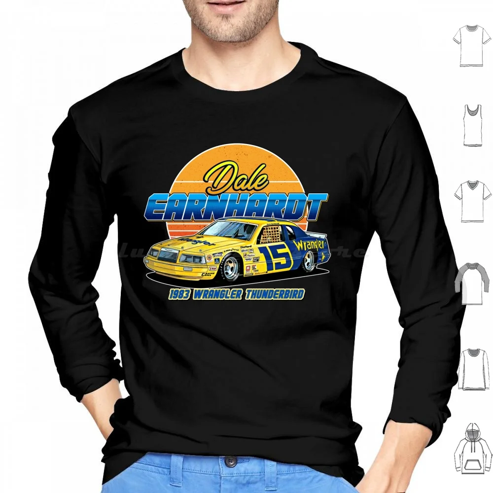 

Dale Earnhardt Legend 80S Retro Style Hoodie cotton Long Sleeve Dale Earnhardt Chase Elliott Gplegend Jimmie Johnson