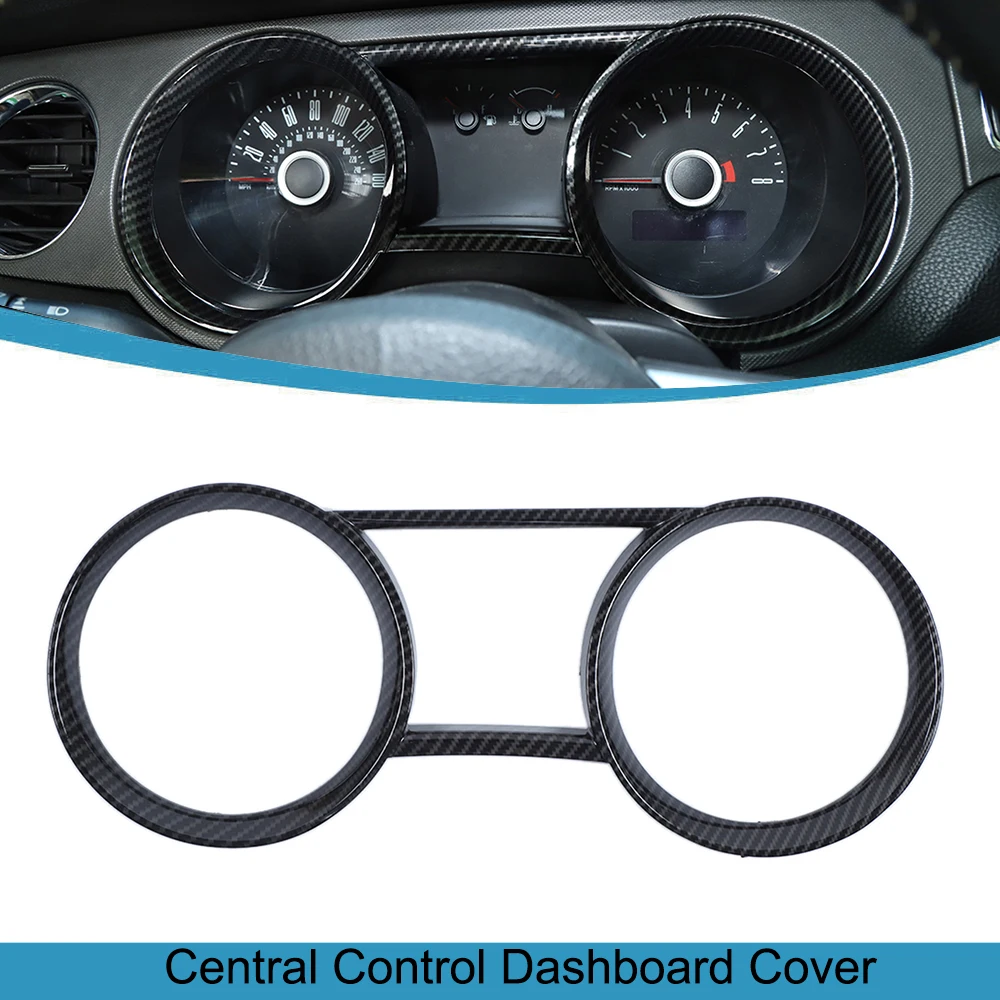 

Car Central Control Dashboard Decoration Cover for Ford Mustang 2010 2011 2012 2013 2014 Auto Interior Accessories ABS Moulding