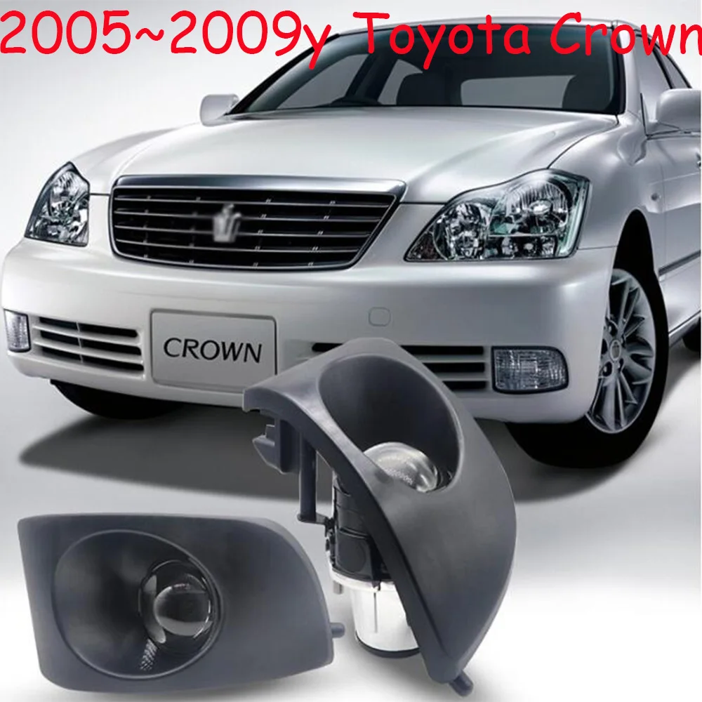 

Автомобильный передний фонарь для Toyota Crown, противотуманные фары, 2005 ~ 2009y, автомобильные аксессуары, светодиодные дневные фары