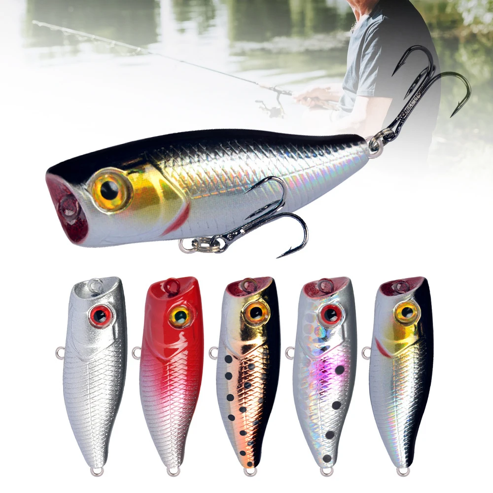 

3D Eyes Crankbaits Fishing Lures Artificial Baits Minnow Topwater Life-like Swimbait Popper For Trout Pike Perch Bass Salmon