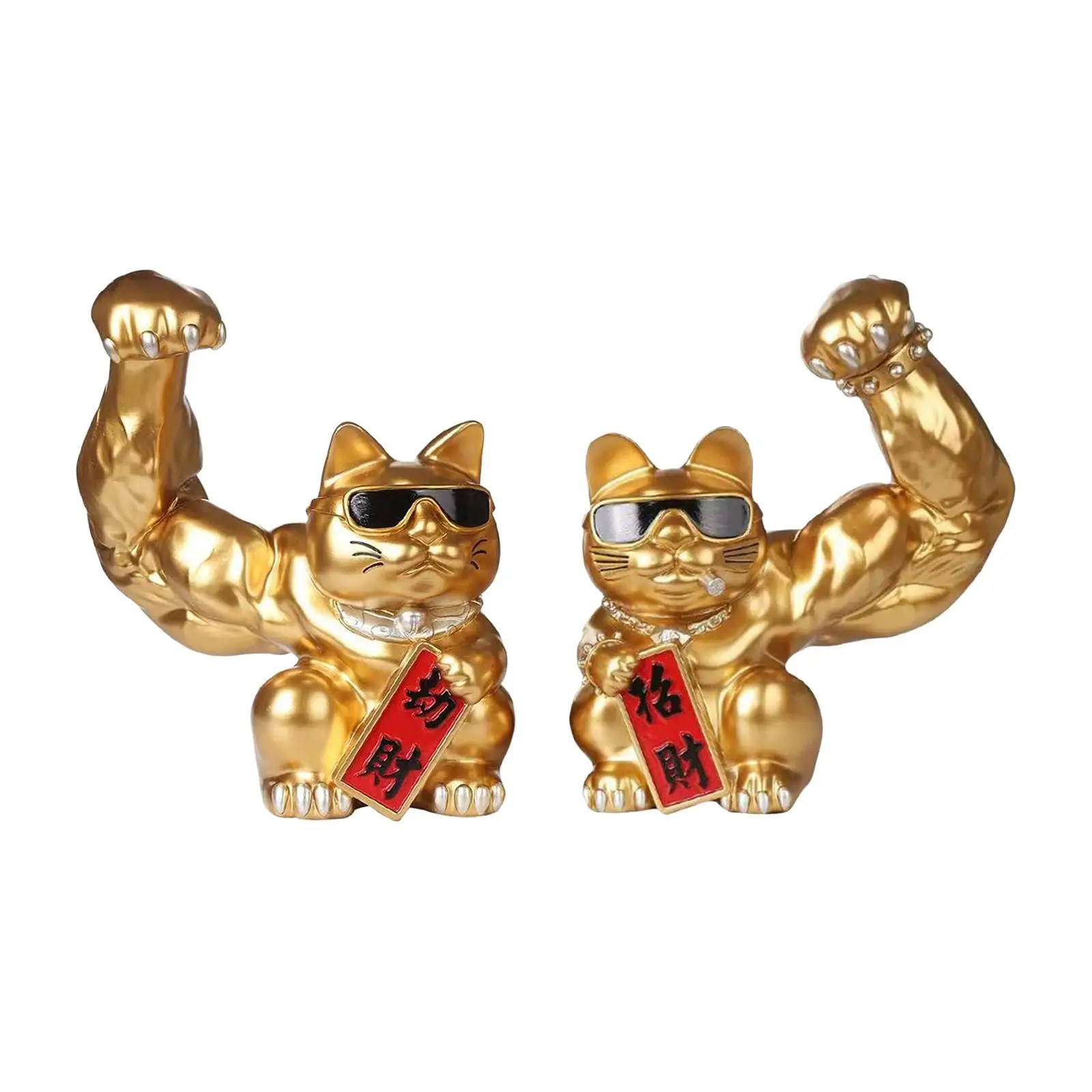 

Скульптуры с изображением кошки и денег, машущая гигантская ручка, статуя, украшение, большой магазин, открытое украшение для интерьера авт...