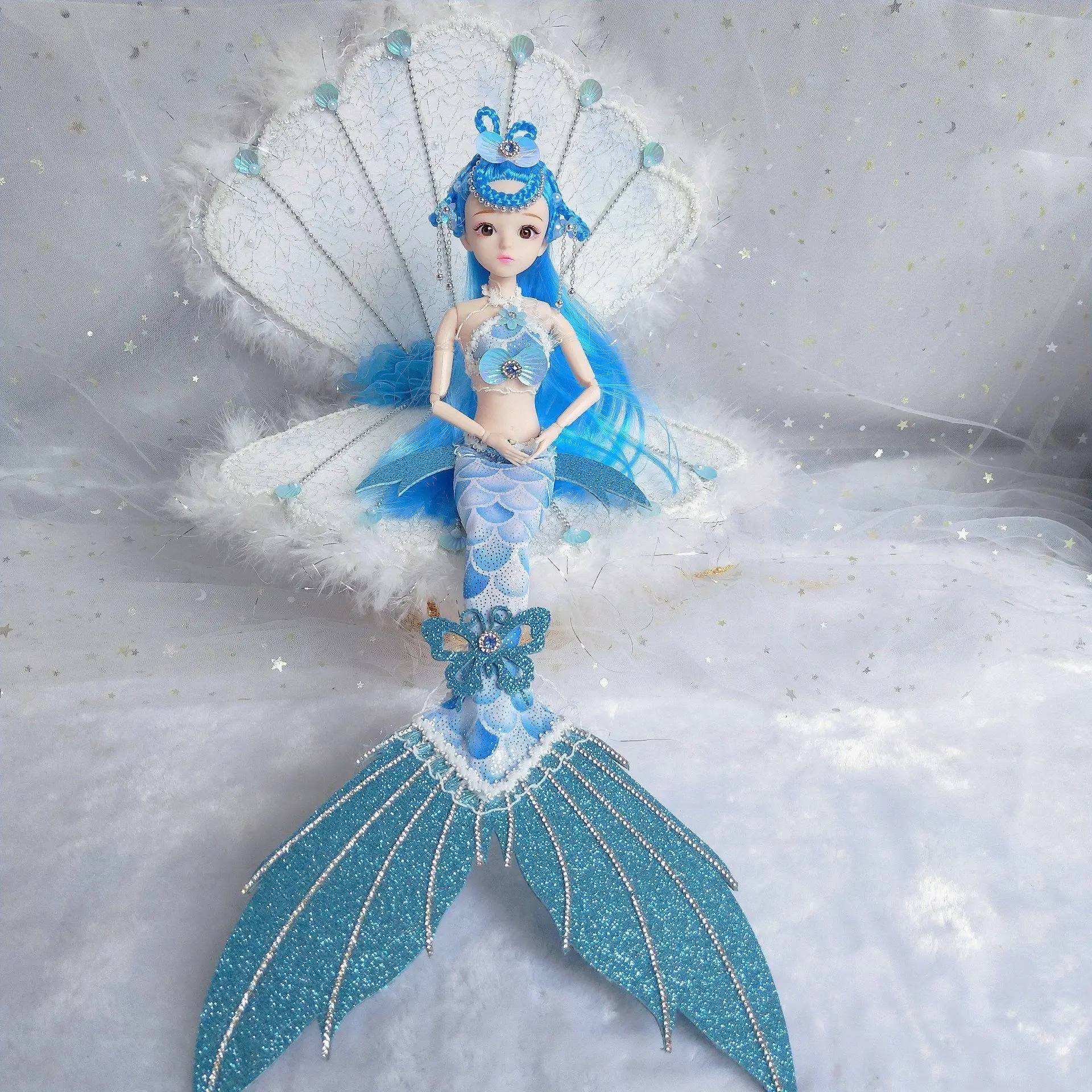 Кукла русалка 30 см шарнирная кукла 13 шарниров подвижная 1/6 разборная игрушка для
