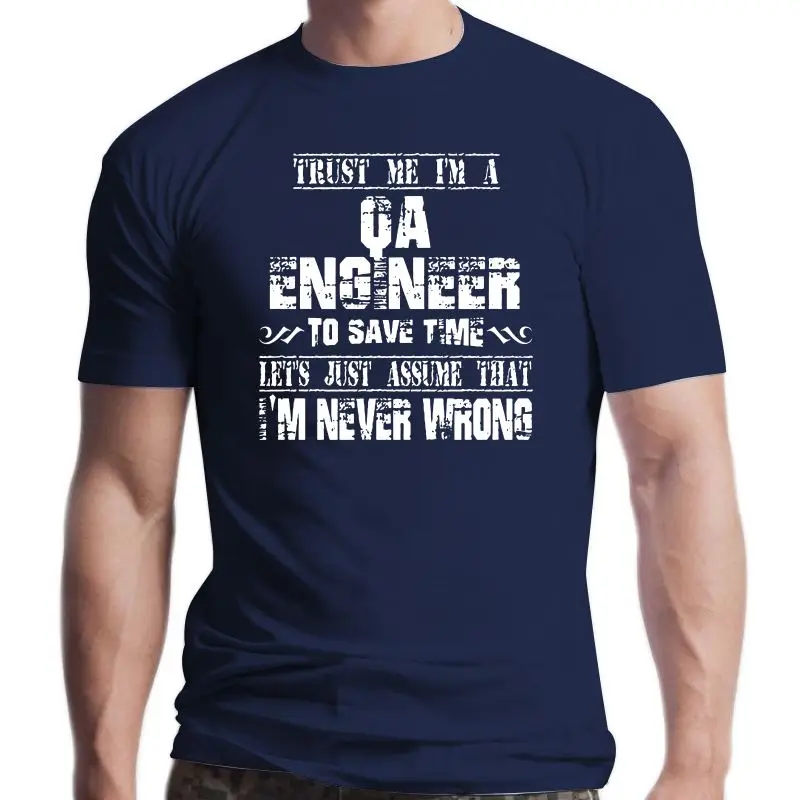 

Kaus Slogan Baru Pria-Percayalah Saya Seorang Insinyur Qa untuk Menghemat Waktu Kaus Lengan Pendek Motif Lucu