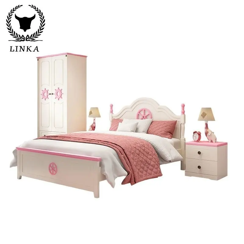 

Heavily Duty Lits Enfants Bunk Wooden Beds for Children Cheap Princess Bed Multifunctional Crib Transformer 8 In 1