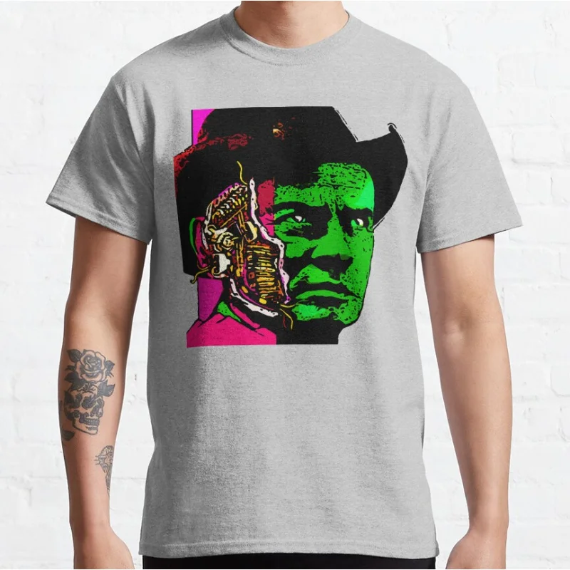 Gunslinger Future World ковбой 80-х годов Винтаж scifi Westworld фильм ужасов Графические футболки