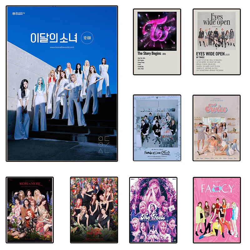 Плакаты дважды в стиле Kpop популярные настенные художественные принты группы idol