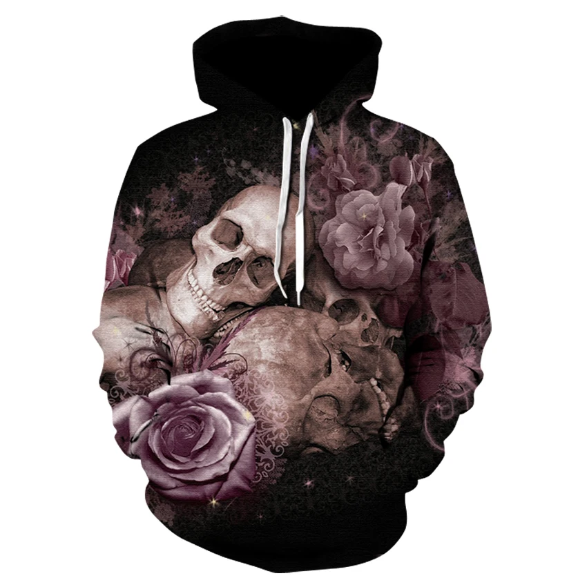 

2022 Funny Skulls Hoodie 3D Hoodie Men's and Women's Sportswear Fashion Casual Street Hoodie Pullover sweatshirt