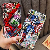 marvel avengers phone cases for xiaomi redmi 7 7a 9 9a 9t 8a 8 2021 7 8 pro note 8 9 note 9t soft tpu back cover funda